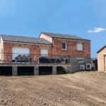 Maison en construction à Chémery-les-Deux dans le nors de la Moselle